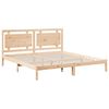 vidaXL Cadre de lit extra long sans matelas 180x220 cm bois massif
