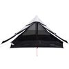 vidaXL Tente de camping 2 personnes blanc tissu occultant imperméable