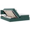 vidaXL Lit de Rangement avec matelas Vert fonc&eacute; 90 x 200 cm