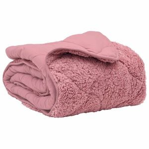 vidaXL Duvet complet toute l'ann&eacute;e Matelass&eacute; Rose 200 x 200 cm