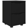 vidaXL Table de chevet Noir 30,5 x 30 x 43 cm Bois d'ing&eacute;nierie