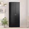 vidaXL Haut Armoire Ch&ecirc;ne noir 70 x 33,5 x 180 cm Bois d'ing&eacute;nierie