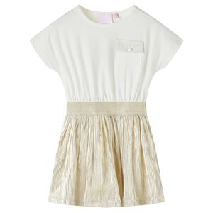 Robe enfants &agrave; manches courtes &eacute;cru 104