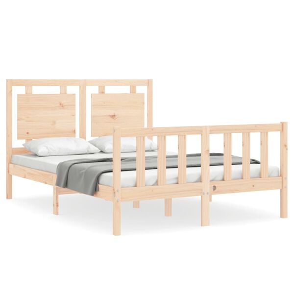 vidaXL Cadre de lit sans matelas 140x200 cm bois massif de pin