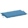 vidaXL Coussin de chaise longue bleu m&eacute;lang&eacute; 186x58x4 cm tissu