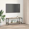 vidaXL Meuble TV Ch&ecirc;ne artisanal 100x33x41cm Bois d'ing&eacute;nierie et fer