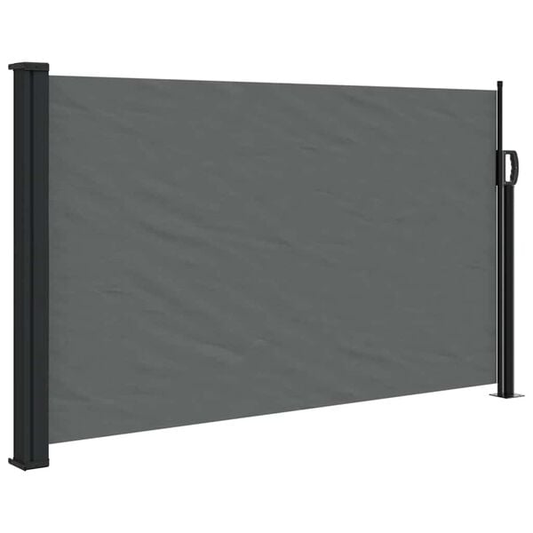 vidaXL Store lat&eacute;ral r&eacute;tractable Anthracite 120 x 500 cm
