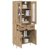 vidaXL Haut Armoire avec tiroir Ch&ecirc;ne artisanal 69,5 x 34 x 90 cm