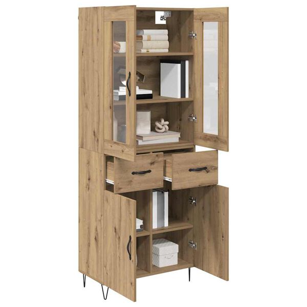 vidaXL Haut Armoire avec tiroir Ch&ecirc;ne artisanal 69,5 x 34 x 90 cm