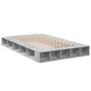 vidaXL Cadre de lit sans matelas gris b&eacute;ton 120x200 cm