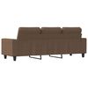 vidaXL Canap&eacute; &agrave; 3 places Marron 180 cm Tissu