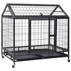 vidaXL Cage robuste avec roues pour chiens Acier 98x73x99 cm