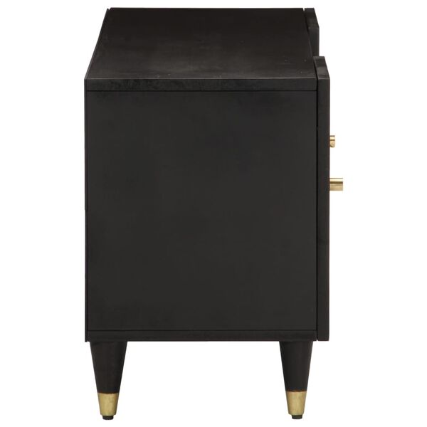 vidaXL Meuble TV 105x33x46 cm Bois massif de manguier