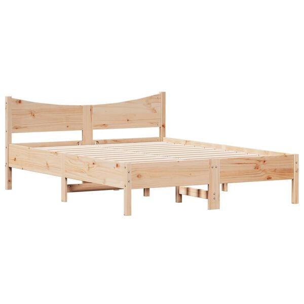 vidaXL Cadre de lit sans matelas 120x190 cm bois de pin massif