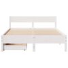 vidaXL Cadre de lit sans matelas blanc 120x190 cm bois de pin massif