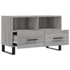 vidaXL Meuble TV Sonoma gris 80x36x50 cm Bois d'ing&eacute;nierie
