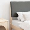 vidaXL Tête de lit capitonnée Gris foncé 75 cm Pin massif