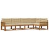 vidaXL Ensemble de canap&eacute;s d'ext&eacute;rieur 5 pcs Naturel et Beige