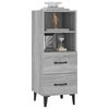 vidaXL Buffet Sonoma gris 34,5x34x90 cm Bois d'ingénierie
