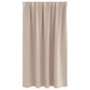 vidaXL Rideaux occultants avec anneaux 2 pcs Taupe 140 x 140 cm