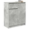 vidaXL Buffet avec tiroir gris b&eacute;ton 71x35x84 cm bois d'ing&eacute;nierie