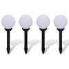 vidaXL Lampes d'all&eacute;e &agrave; LED 4 pcs 15 cm avec piquet de sol