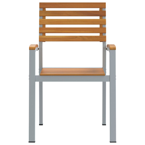 vidaXL Chaise de jardin 2 pcs Marron 56 x 57 x 87 cm