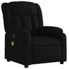 vidaXL Fauteuil de massage inclinable Noir Tissu