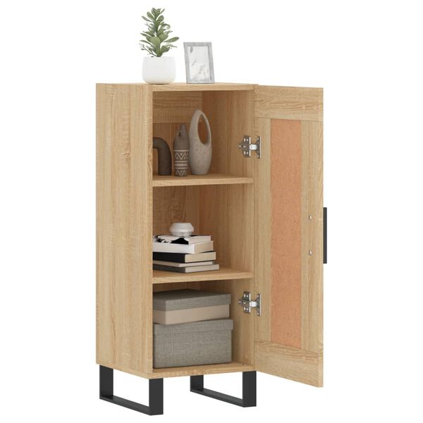 vidaXL Buffet Ch&ecirc;ne sonoma 34,5x34x90 cm Bois d'ing&eacute;nierie