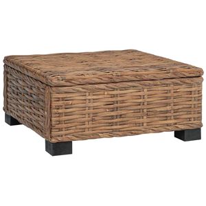 vidaXL Table basse GENDT Rotin naturel Naturel 67 x 60 x 30 cm