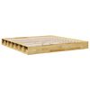 vidaXL Cadre de lit sans matelas 180x200 cm bois massif de ch&ecirc;ne