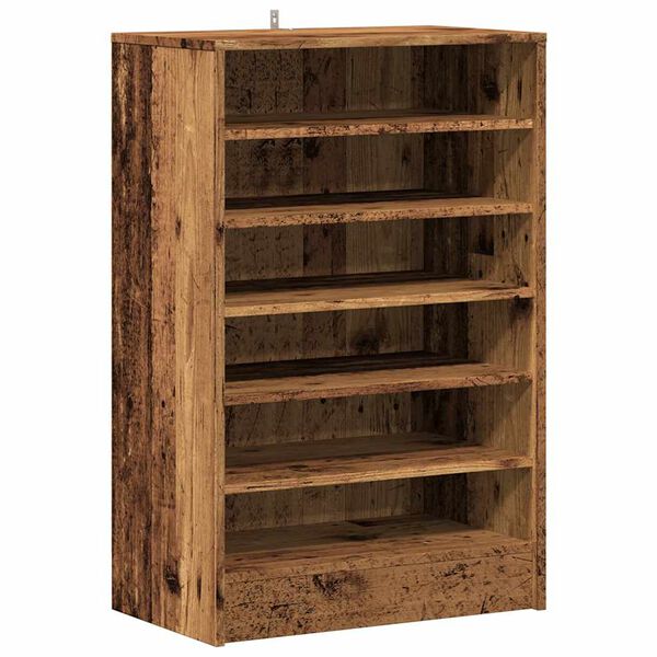 vidaXL Armoire &agrave; chaussures vieux bois 60x35x92 cm bois d'ing&eacute;nierie