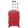 vidaXL Ensemble de valises 3 pcs Rouge 50 x 31 x 78 cm