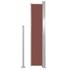 vidaXL Auvent latéral rétractable de patio 100x500 cm Marron