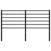 vidaXL T&ecirc;te de lit de remplacement m&eacute;tal noir 160 cm