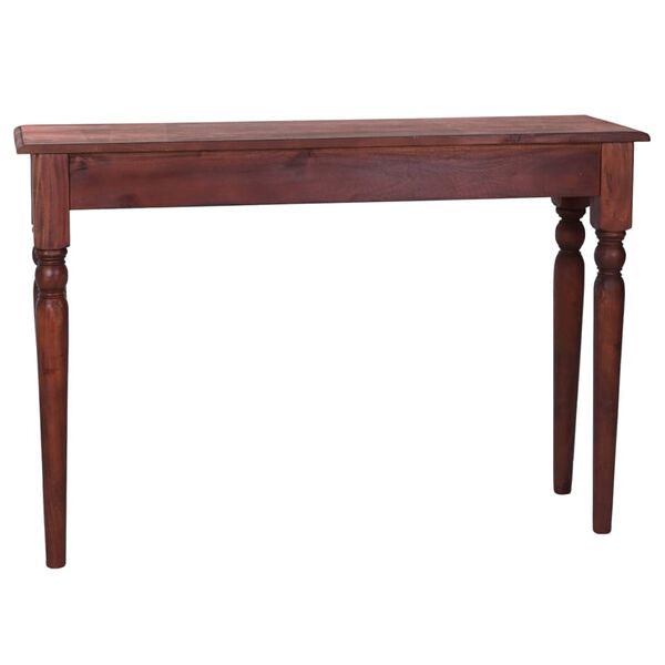 vidaXL Table console Marron classique 110x30x75cm Bois d'acajou massif