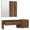 vidaXL Ensemble de meubles de couloir Ch&ecirc;ne marron Bois d'ing&eacute;nierie