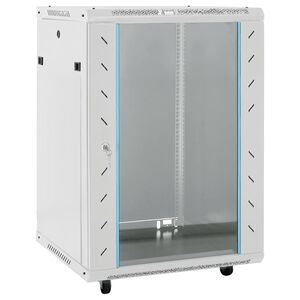 vidaXL Coffret de r&eacute;seau avec pieds pivotants 15U 19" IP20 60x45x86 cm