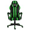 vidaXL Fauteuil de jeux vid&eacute;o Noir et vert Similicuir