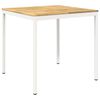 vidaXL Table de Bar de Jardin NAARDEN Blanc 110 x 108,5 x 105 cm