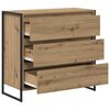 vidaXL Buffet Ch&ecirc;ne artisan 79 x 36 x 75.5 cm Bois d'ing&eacute;nierie