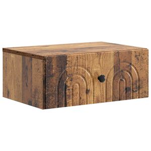 vidaXL Cabinet de chevet mural Bois ancien 49 x 34,5 x 20 cm