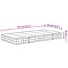 vidaXL Matelas &agrave; ressorts bonnell moyen 90x190 cm