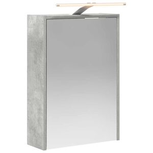 vidaXL Armoire Miroir de Salle de Bain Gris b&eacute;ton 43 x 16 x 62.5 cm