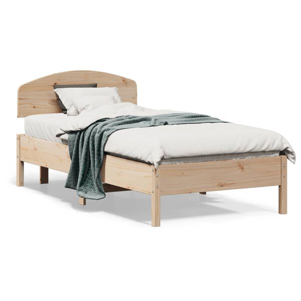 vidaXL Cadre de lit sans matelas 90x190 cm bois de pin massif