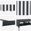 vidaXL Auvent r&eacute;tractable anthracite et blanc 4,5x3 m tissu/aluminium