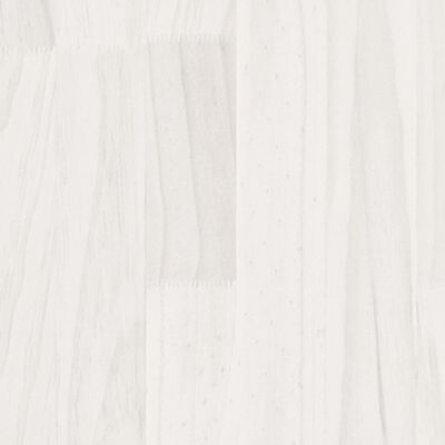 vidaXL Cadre de lit Blanc Bois de pin massif 180x200 cm Super King
