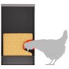 vidaXL Mangeoire pour poules Noir 60,5 x 29 x 51 cm