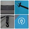 vidaXL Tente de camping tunnel 4 personnes bleu imperméable