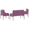vidaXL Ensembles de canap&eacute;s 3 pcs Violet 115 x 56 x 80 cm Contreplaqu&eacute;